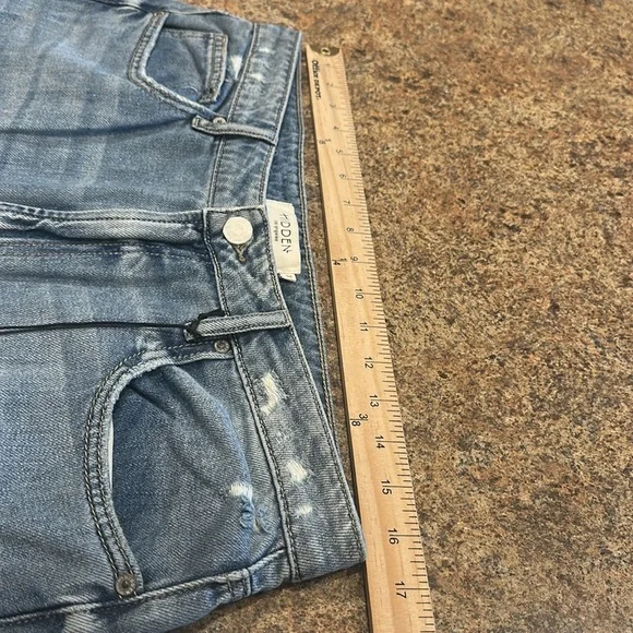 Hidden Khalia Wide Leg Jean Medium Wash Destroyed Knee Womens Size 31 - Picture 15 of 15